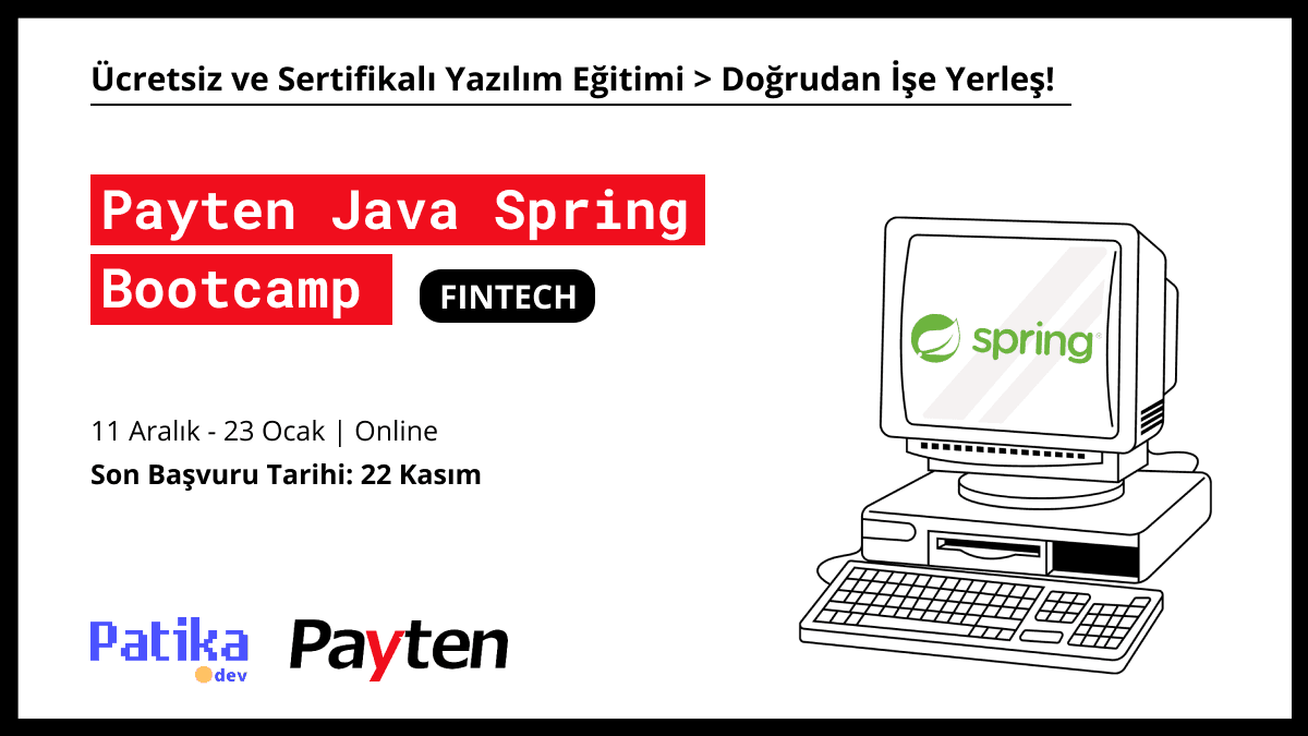 Payten'de işe girmek için ücretsiz yazılım eğitimi