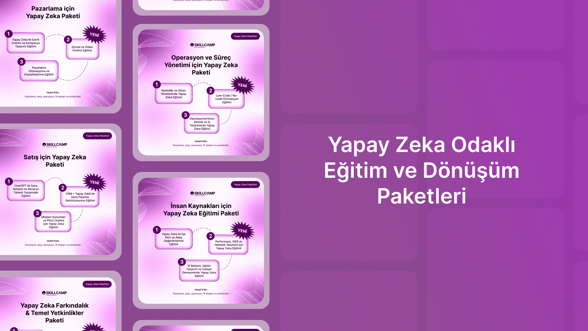Yapay Zeka Odaklı Skillcamp Eğitim ve Dönüşüm Paketleri